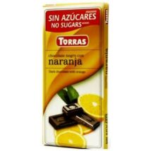 Narancsos étcsokoládé maltitollal 75g TORRAS
