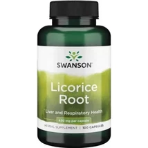 SWANSON LICORICE ROOT 450MG 100 KAPSZULA (ÉDESGYÖKÉR)