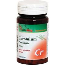 Króm pikolinát 200mcg-Vitaking  (100 db ) tabletta