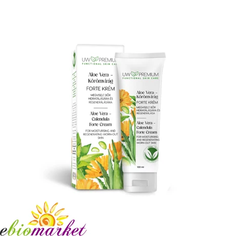 UW PREMIUM ALOE VERA-KÖRÖMVIRÁG FORTE KRÉM 100ML