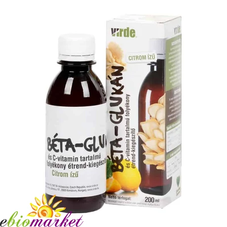 VIRDE BÉTA-GLÜKÁN FOLYÉKONY ÉTRENDKIEGÉSZÍTŐ C-VITAMINNAL 200ML