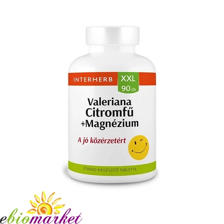 INTERHERB XXL VALERIANA-CITROMFŰ+MAGNÉZIUM TABLETTA 90DB