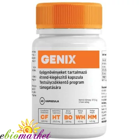 GENIX GYÓGYNÖVÉNYEKET TARTALMAZÓ KAPSZULA 60DB