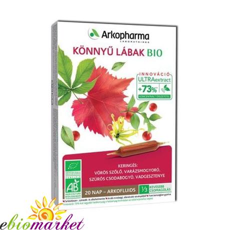 BIO ARKOFLUIDE KÖNNYŰ LÁBAK AMPULLA 20DB