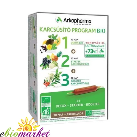 BIO ARKOFLUIDE KARCSÚSÍTÓ PROGRAM AMPULLA 30DB