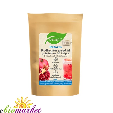 BENEFITT REFORM KOLLAGÉN PEPTID GRÁNÁTALMA ÍZŰ ITALPOR 300G