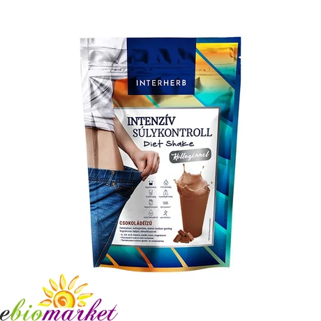 INTERHERB INTENZÍV SÚLYKONTROLL CSOKOLÁDÉÍZŰ DIET SHAKE KOLLAGÉNNEL 528G