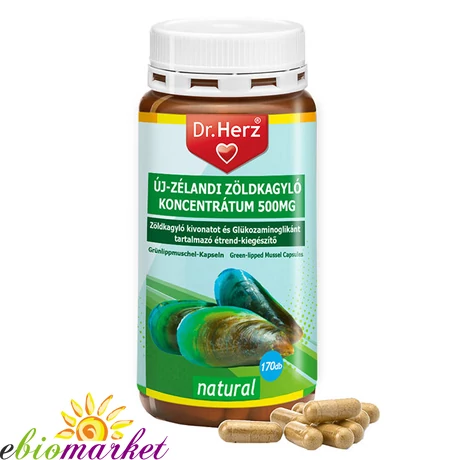 DR.HERZ ÚJ-ZÉLANDI ZÖLDKAGYLÓ KONCENTRÁTUM 500MG KAPSZULA 170DB
