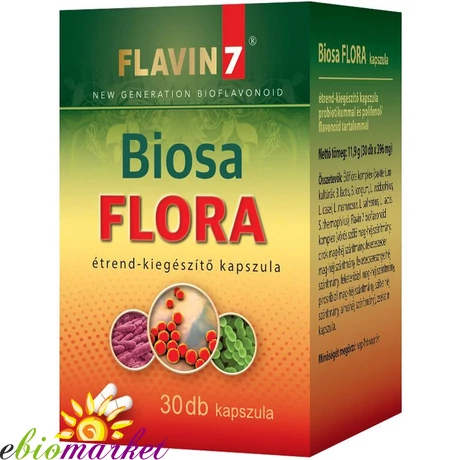 FLAVIN7 BIOSA FLORA KAPSZULA 30DB