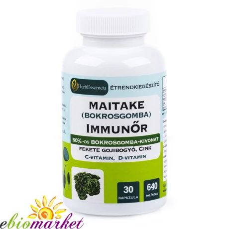 HERBESSZENCIA MAITAKE BOKROSGOMBA IMMUNŐR-ÉTRENDKIEGÉSZÍTŐ 30DB