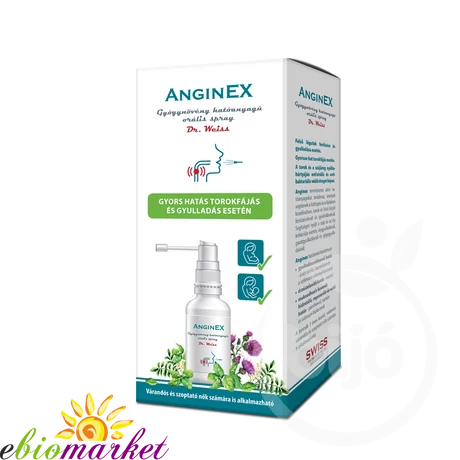 ANGINEX GYÓGYNÖVÉNY HATÓANYAGÚ ORÁLIS SPRAY 30ML