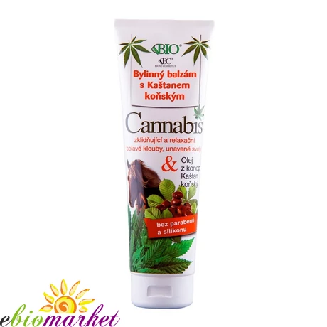 BIONE COSMETICS CANNABIS GYÓGYNÖVÉNY BALZSAM VADGESZTENYE KIVONATTAL 300ML