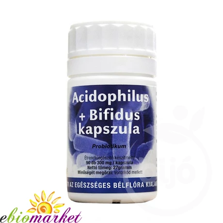 DR.MARCUS ACIDOPHILUS + BIFIDUS 300MG KAPSZULA 90DB