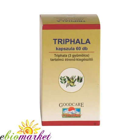 GARUDA AYURVEDA GOODCARE TRIPHALA VEGÁN KAPSZULA 60DB
