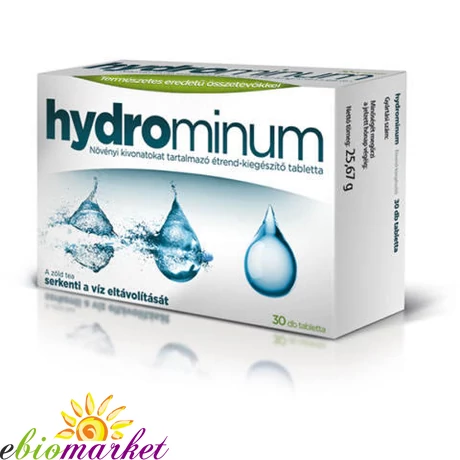 HYDROMINUM NÖVÉNYI KIVONATOKAT TARTALMAZÓ ÉTREND-KIEGÉSZÍTŐ TABLETTA 30DB