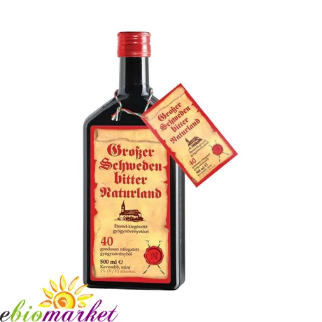 NATURLAND NAGY SVÉDCSEPP 40 GYÓGYNÖVÉNY 1% ALKOHOL TARTALMÚ 500ML