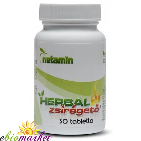 NETAMIN HERBAL ZSÍRÉGETŐ TABLETTA 30DB