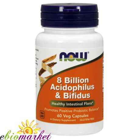 NOW ACIDOPHILUS-BIFIDUS KAPSZULA 60DB