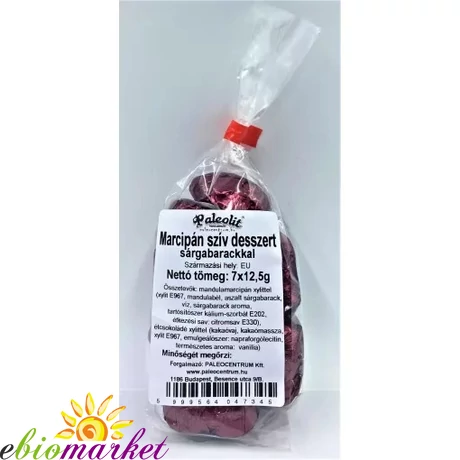 PALEOLIT MARCIPÁN SZÍV 7X12,5G SÁRGA BARACKKAL