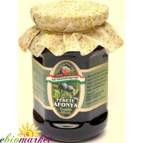 FEKETE ÁFONYA ALMA LEKVÁR 200G NATÚR