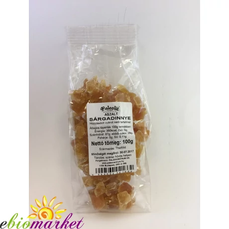 Aszalt sárgadinnye cukor és kénmentes 100g Paleolit