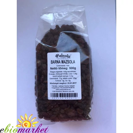 Barna mazsola 500g Paleolit