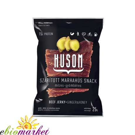 Beef Jerky mézes-gyömbéres 25g HUSOM