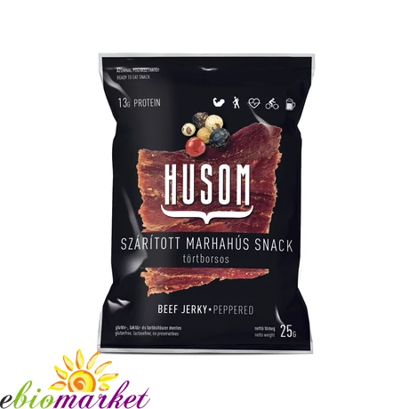 Beef Jerky törtborsos 25g HUSOM