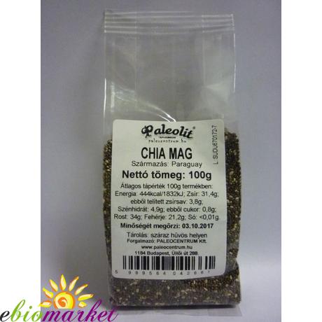 Chia mag fekete 100g Paleolit