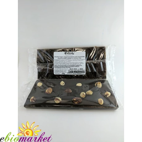 Egész mogyorós étcsokoládé 100g Paleolit
