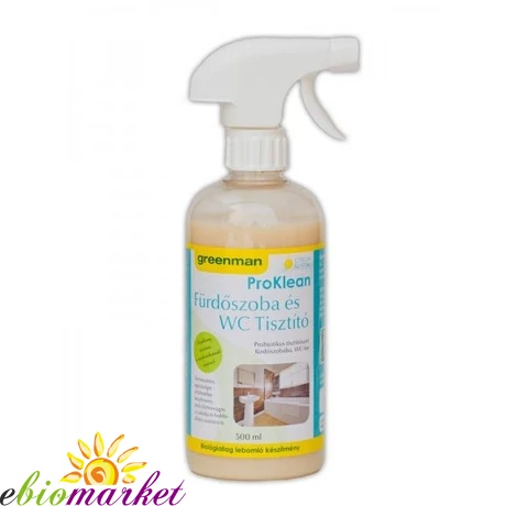 Fürdőszoba és WC tisztító 500ml Greenman