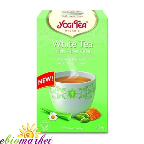 FEHÉR TEA ALOE VERÁVAL BIO 17X1,8G YOGI FEHÉR TEA ALOE VERÁVAL BIO 17X1,8G YOGI