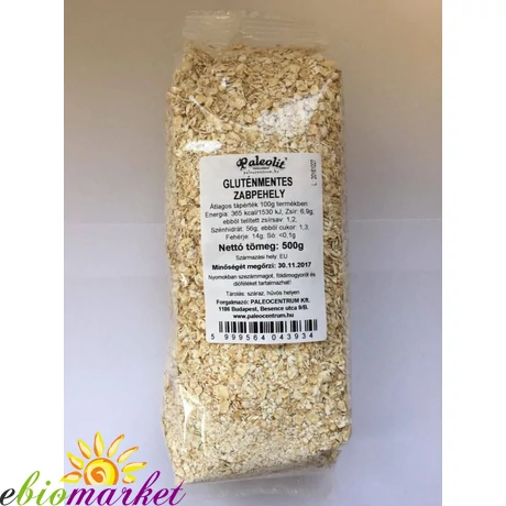 Gluténmentes zabpehely 500g Paleolit