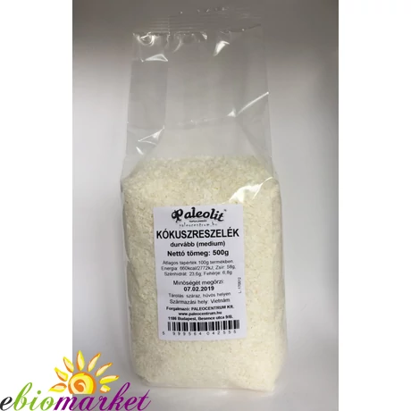 Kókuszreszelék medium 500g Paleolit