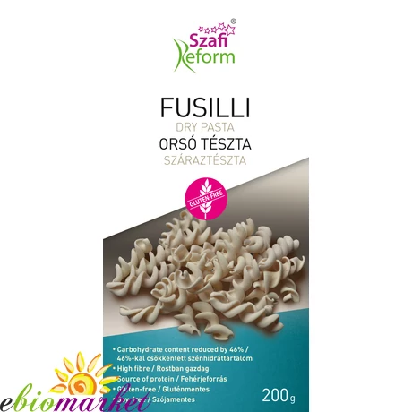 SZAFI REFORM ORSÓ - FUSILLI SZÁRAZTÉSZTA (GLUTÉNMENTES) 200G