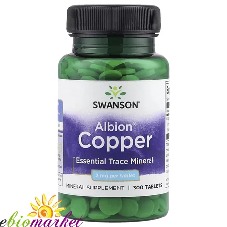 SWANSON ALBION COPPER (RÉZ-BISZGLICINÁT) 2MG 300 TABLETTA