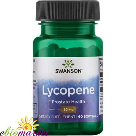 SWANSON LYCOPENE (LIKOPIN) 20MG 60 LÁGYZSELATIN KAPSZULA