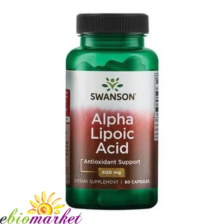 SWANSON ALPHA LIPOIC ACID (LIPONSAV) 600 MG 60 KAPSZULA