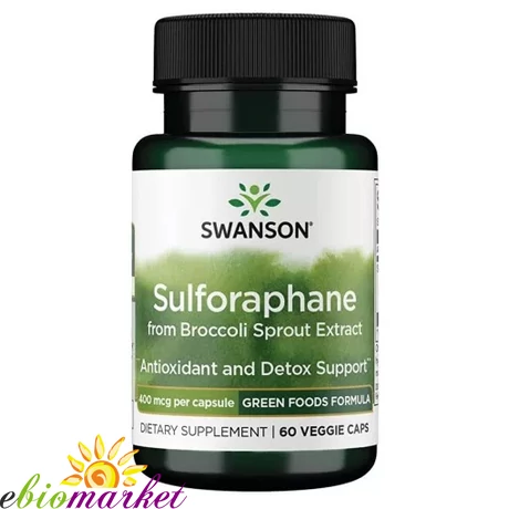 SWANSON SULFORAPHANE FROM BROCCOLI 400 MCG 60 KAPSZULA