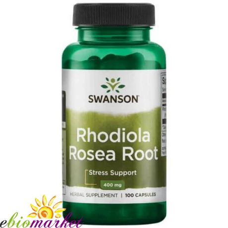 SWANSON RHODIOLA ROSEA 400MG 100 KAPSZULA  ARANYGYÖKÉR