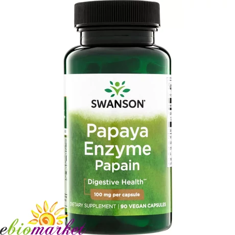 SWANSON PAPAYA ENZIM PAPAIN 100MG 60 KAPSZULA