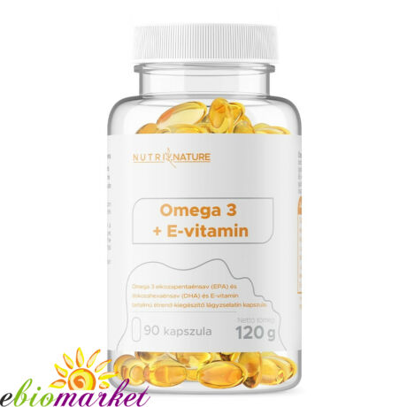 OMEGA3 + E-VITAMIN KAPSZULA NUTRI NATURE