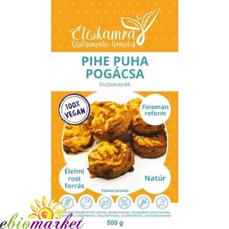 ÉLÉSKAMRA VEGÁN PIHE PUHA POGÁCSA 500G LISZTKEVERÉK