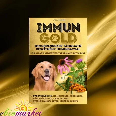 IMMUN GOLD IMMUNERŐSÍTŐ 100G TÁPLÁLÉKIEGÉSZÍTŐ KUTYÁKNAK