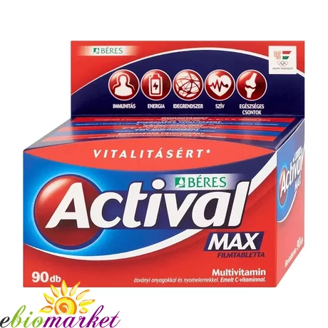 BÉRES ACTIVAL MAX MULTIVITAMIN 90DB FILMTABLETTA