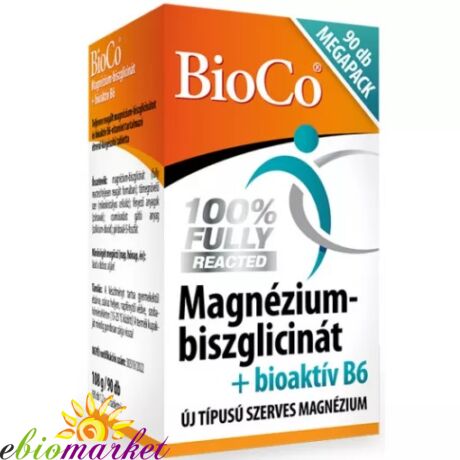 BIOCO MAGNÉZIUM-BISZGLICINÁT + B6 VITAMIN 90DB TABLETTA