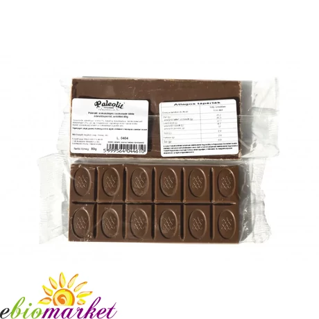 PALEOLIT TÁBLÁS &quot;TEJ&quot;CSOKOLÁDÉ ERITRITTEL 80G