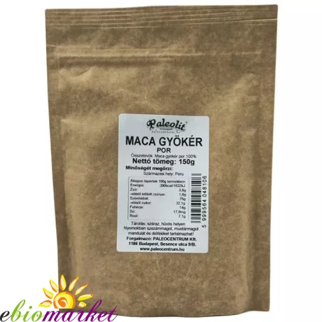 PALEOLIT MACA GYÖKÉR POR 150G ORGANIKUS