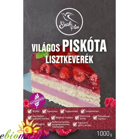 SZAFI FREE VILÁGOS PISKÓTA LISZTKEVERÉK 1KG