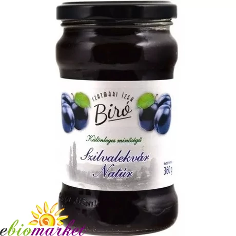 BIRÓ SZATMÁR ÍZE 100% SZILVALEKVÁR 360G KÜLÖNLEGES MINŐSÉGŰ, NATÚR